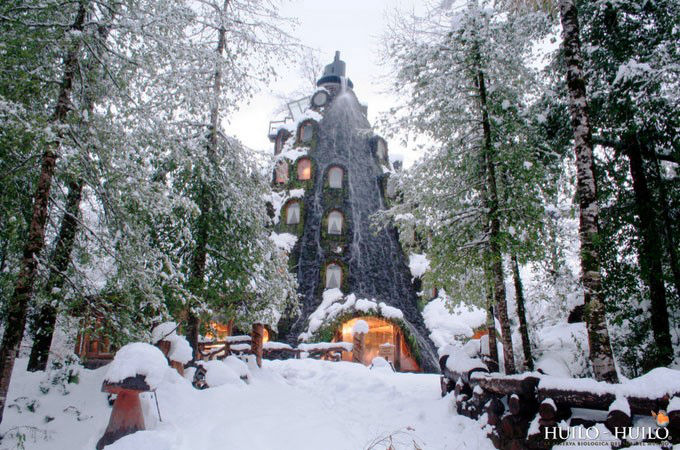 神奇的魔法木制酒店，童话森林里的城堡--置顶表情